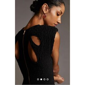 Anthropologie - Sabina Musayev Crewneck Mini Dress black size L